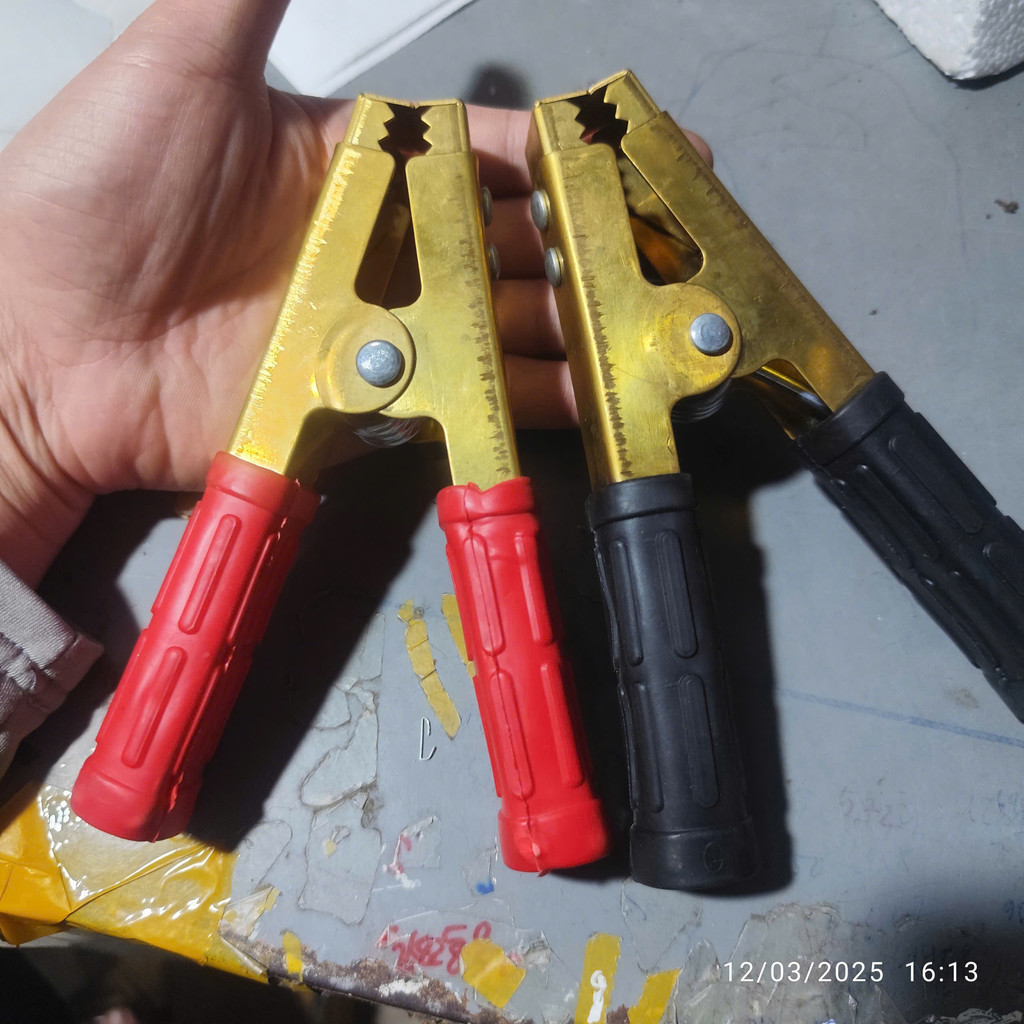 Kẹp Bình ắc quy Acquy 500A bằng Đồng Nguyên Chất,  1 đôi (đỏ + đen)  kẹp đồng chất lượng cao.