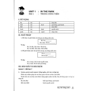Sách - Học Tốt Tiếng Anh 1 (Theo Chương Trình Tiểu Học Mới)
