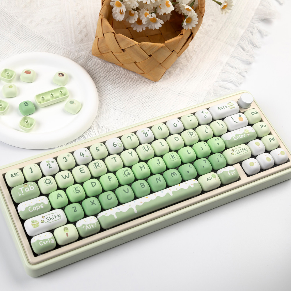 Mùa hè Món tráng miệng House Keycaps MOG Profile Green Gradient PBT Dye Sub Keycap | BigBuy360 - bigbuy360.vn