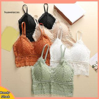 [Hw] Áo ngực nữ ren gợi cảm có thể điều chỉnh thoải mái Full Cup Bralette để mặc hàng ngày