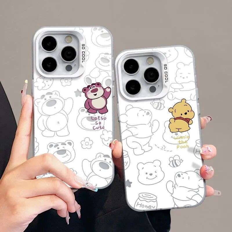 Ốp lưng hình gấu Lotso dễ thương IMD cho Samsung Galaxy A54 A55 A15 A35 A14 A34 A05 A05S A13 A23 A33