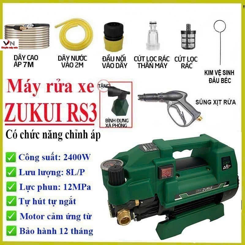 MÁY RỬA XE MINI OSAKA RS3 2400 dây đồng 100% mẫu mới /bảo hành 12 tháng . VN chuyên máy móc