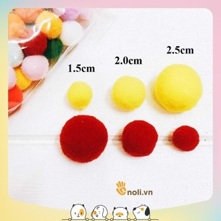 Pom Pom trang trí Pom Pom trang trí thú bông, túi xách, đồ handmade