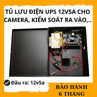 UPS Bộ Lưu Điện 12V5 Cho Camera, Modem Wifi, Kiểm Soát Cửa, Khóa Điện Từ, Bảo Hành 6 Tháng