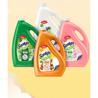 Nước rửa chén Sunlight 3,6kg Can Vàng/Trắng/Xanh/Hồng/Quế