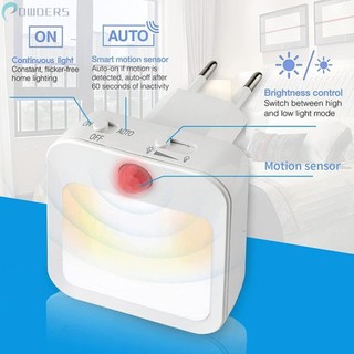 -New In May-Modern and Practical Motion Sensor LED Night Light for Bedside Bedroom EUUK Plug[Overseas Products]