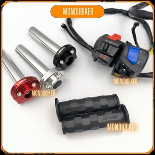 Combo cùm tăng tốc ACCOSSANTO VÀ bộ công tắc FZ V2, kèm bao tay DAYTONA sọc HIGHLIGHT