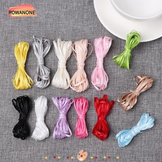 Cuộn dây ruy băng bằng lụa rộng 3mm dài 5m có 13 màu dùng trang trí sổ tay / thiệp cưới / làm quần áo cho búp bê DIY