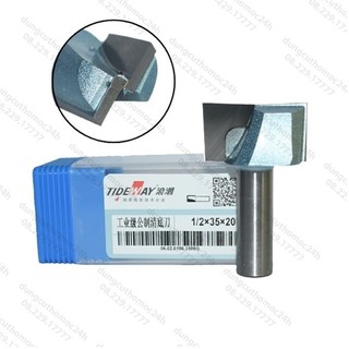 Mũi phay CNC gỗ mũi soi mặt bàn vuông lấy nền thẳng dao phẳng vét đáy Tideway MSVD-TW 
