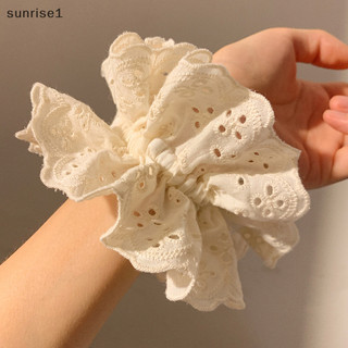 Sunrise1 Mới Cổ Tích Ren Lớn Intese Tóc Dây Cao Su Dây Tóc Pháp Vintage Ren Dệt Phụ Kiện Tóc Scrunchies Boutique