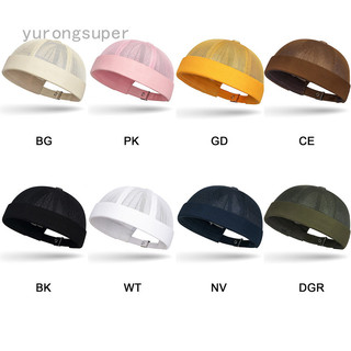 Mùa hè Full Lưới Mái Vòm Mũ Màu Trơn Rỗng Lưới Thoáng Khí Không Vành Skullies Mũ