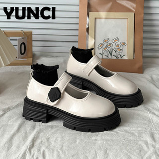 YUNCI boot nữ Tăng Chiều Cao Maillard linh hoạt và sang trọng Đẹp Mềm mại FMT2490YTE 38Z240916