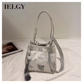 Túi đeo nách thời trang thanh lịch IELGY Fresh Phong cách Trung Quốc mới Hợp thời trang Phong cách phương Tây Phù hợp với một vai dung tích lớn