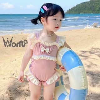 Đồ bơi bé gái WOMA 6 tuổi đồ bơi một mảnh bikini khô nhanh