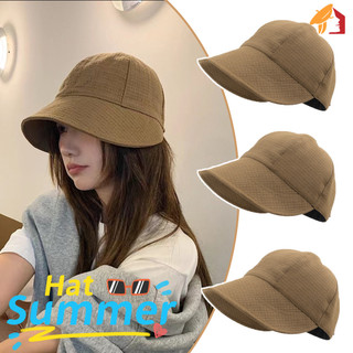 Chất Lượng Cao Thiết Thực Mùa Hè Có Thể Điều Chỉnh Dây Rút Chống Nắng Mũ Người Cá-Vũa Màu Trơn Đa Năng Đơn Giản Mũ Che Nắng Nữ