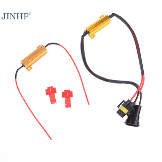 Jinhf 1PC Xe Tải Điện Trở Lỗi Canceller LED Decoder Canbus Miễn Phí Dây Canceller Decoder Light 50W H4 H7 H8 / H11 9005 / 9006 HOT