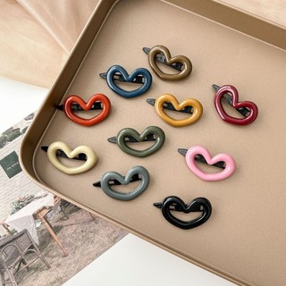 1k 4cm Ngọt Ngào Hồng Trái Tim Tóc Hàn Quốc Dễ Thương Nhỏ Nổ Kẹp Tóc Nhiều Màu Sắc Cho Trẻ Em Bé Gái-
