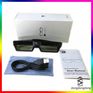 Kính 3D có thể sạc lại 3D Active Shutter Kính mắt cho máy chiếu DLP 3D