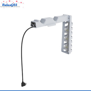 Na Máy Chơi Game Quạt Làm Mát RGB Chiếu Sáng Bộ Điều Khiển Kép Trạm Sạc Tương Thích Cho PS5 Slim Máy Chơi Game