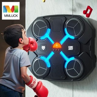 Máy đấm bốc âm nhạc MMLUCK, Mục tiêu đấm bốc Huấn luyện đấm bốc âm nhạc thông minh, Thiết bị đấm bốc treo tường Sạc USB BT Link Điện tử Boxing Wall Target Người lớn