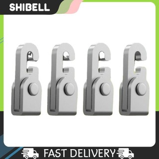 4 Móc Khóa Tự Động Không Nút Nút Lều Tự Khóa Móc Với 1 Dây 5m