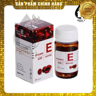 Viên uống Vitamin E đỏ Zentiva Nga 400mg lọ thủy tinh