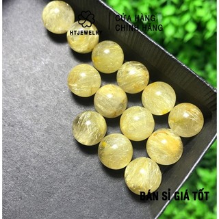 Hạt đá thạch anh tóc vàng htjewelry tự nhiên 100%
