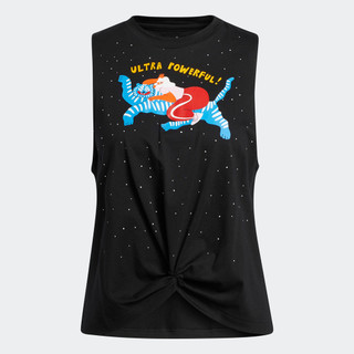 Adidas Phong cách sống Áo tank top graphic Nữ Đen GJ6550