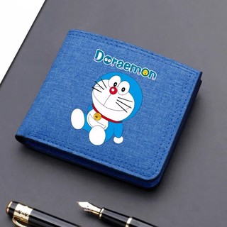 Doremon Hoạt Hình Pomni In Ví Gấp Ngắn Di Động Canvas Trẻ Em Đựng Thẻ Đồng Xu Hộp Quà Tặng Sinh Nhật Giáng Sinh