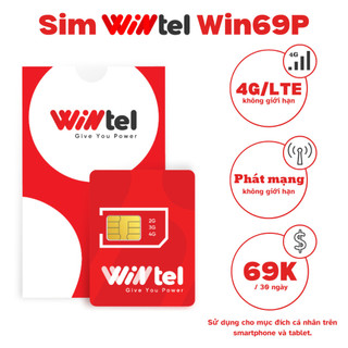 Sim Wintel Win60 (Reddi) không giới hạn data tốc độ cao - Sóng Vinaphone 1 tỷ GB DATA tốc độ CAO