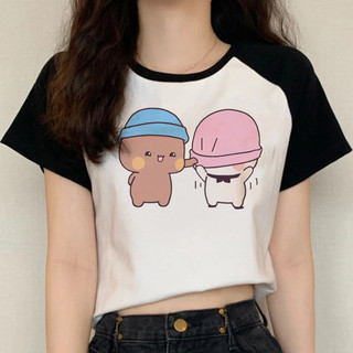 Bubu Dudu Tee nữ dạo phố Nhật Bản áo thun nữ thiết kế Nhật Bản quần áo truyện tranh