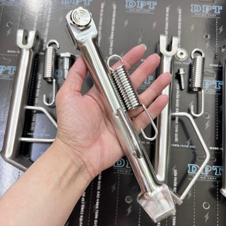 Chân chống Inox, Chân chống Inox 304 tặng kèm cốt xỏ chống nghiêng Inox 304 Dream Wave Sirius Exciter Winner Vario SHVN