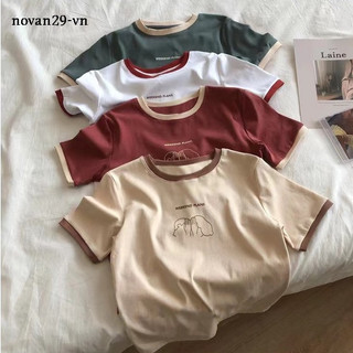 Áo thun ôm tay ngắn phong cách Hàn Quốc FUJIN [9905]