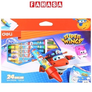 Bút sáp màu 24 màu deli ec21020