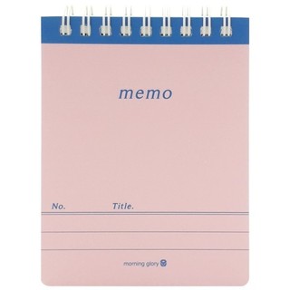 Sổ ghi chú pastel rainbow lò xo trên - morning glory 83052 - mẫu 3 - hồng nhạt