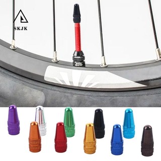 Skjk Xe Đạp Van Khí Nắp Hợp Kim Nhôm Xe Máy Lốp Van Bảo Vệ Mũ Xe Đạp Chống Bụi Phụ Kiện Xe Đạp Lốp Xe Đạp Nắp Van