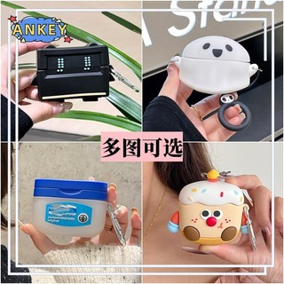 For Beats Solo Buds / Studio Buds Buds+ Earphone Silicone Case Cake Lovely Earbuds Waterproof Shockproof Soft Protective Headphone Cover Headset Skin with Hook