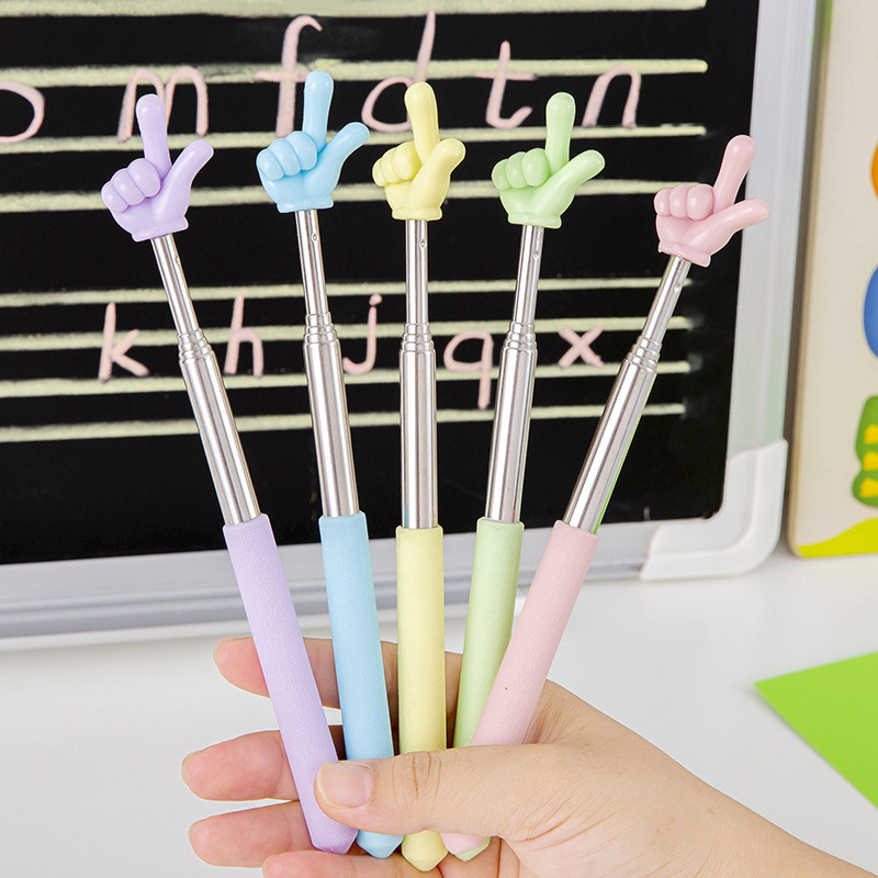 lichee1🌷Que chỉ bảng cho giáo viên hình ngón tay, giáo cụ dạy học tiếng anh đồ dùng học tập có thể thu gọn và kéo dài