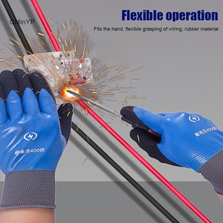 Cminyp Găng Tay Cách Nhiệt Chống Điện Bảo Vệ An Ninh Găng Tay Cao Su Thợ Điện Làm Việc Chống Trơn Trượt Bảo Vệ Găng Tay Cách Nhiệt Vinh Quang