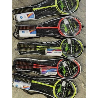  ✨HOT HOT✨ Bộ 2 chiếc vợt cầu lông kèm 3 quả cầu tập đánh cho học sinh. Tay cầm bằng xốp mềm chống trơn trượt 