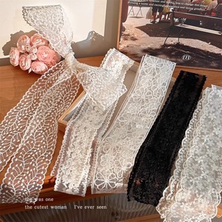 Khăn lụa dài ren siêu cổ tích Băng đô mềm mại và nhẹ nhàng dành cho nữ