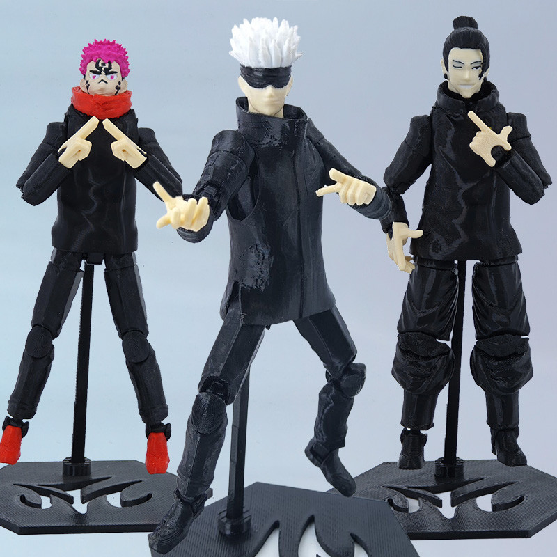 3d In Hình Jujutsu Kaisen Dummy Geto Suguru Itadori Yuji Gojo Nhân Vật Hành Động May Mắn 13 Gojo Mô 
