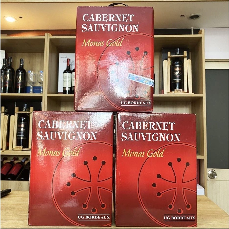 Rượu vang bịch Pháp Monas Gold 3 lít nhập khẩu