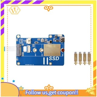 Mps2280p pcie m.2 nvme ssd hat cho raspberry pi 5 hỗ trợ 2280 2230 2242 gen 3 bảng mở rộng