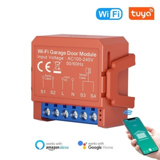 Tuya WiFi Thông Minh Dụng Cụ Mở Cửa Nhà Để Xe Ứng Dụng Cửa Nhà Để Xe Đẩy Từ Xa Conrtroller Nhà Để Xe Hẹn Giờ Mở Mô Đun Bộ Điều Khiển Không Dây Cho Cửa Nhà Để Xe Tương Thích Với Amazon Alexa Google