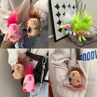 Capybara Sang Trọng Đồ Chơi Móc Khóa Hoạt Hình Móc Khóa Ins Hình Móc Chìa Khóa Sáng Tạo Vui Nhộn Sáng Tạo Túi Phụ Kiện Mặt Dây Chuyền