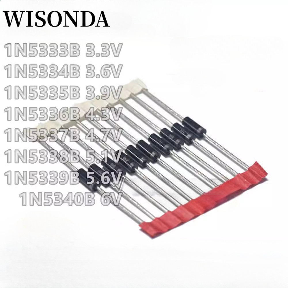 20 Chiếc 5W Zener Diode 1N5338B 1N5339B 1N5342B 1N5349B 1N5359B 4.7V 5.1V 5.6V 6V 6.8V 7.5V 10V 12V 