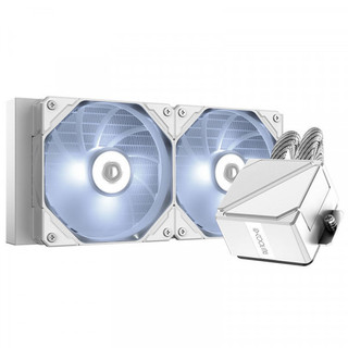 Bộ tản nhiệt nước id-cooling dashflow 240 basic white 2 fan - hàng chính hãng