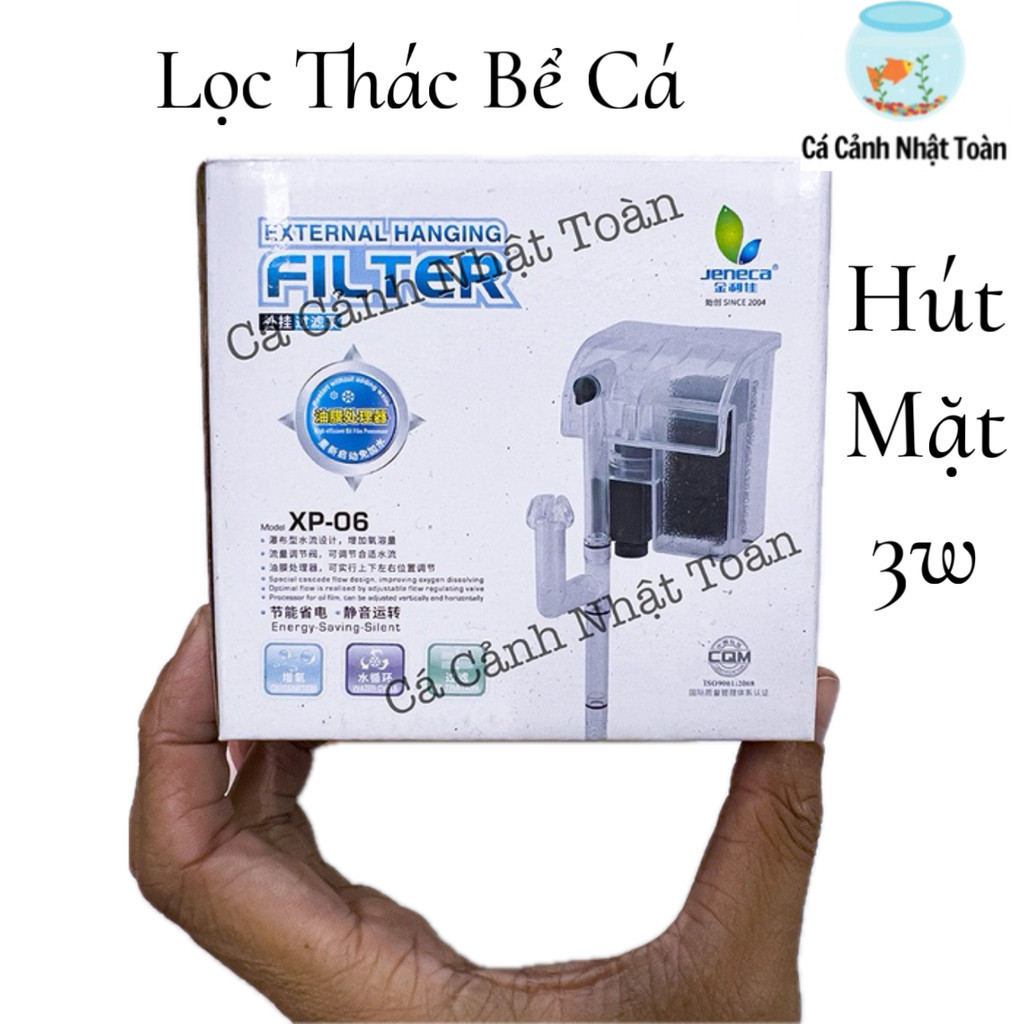 LỌC THÁC BỂ CÁ MINI JENECA XP06 CÓ LỌC VÁNG (CHO BỂ 30CM TRỞ LẠI) SALE