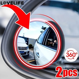 1 / 2 Gương Điểm Mù - Gương Không Biên Giới Góc Rộng - Siêu Trong Suốt, 360 Độ, Gương Tròn Nhỏ - Gương Chiếu Hậu Ô Tô Gương Điểm Mù Phụ Trợ - Gương Chiếu Hậu lồi
